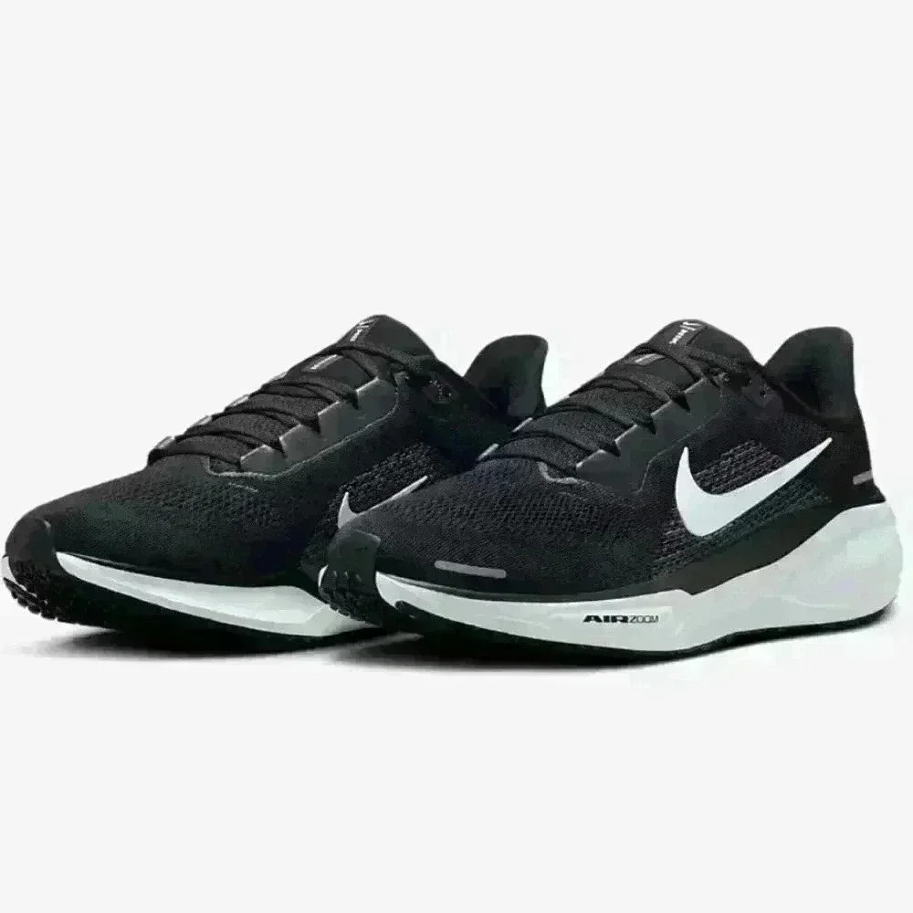 Bling Nike Pegasus 41 Womens Black Sneakers Shoes Customized with Crystals - Picture 4 of 6